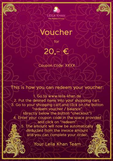 Gutschein über 20 €
